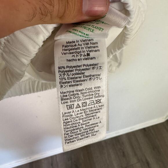 Crewcuts by J.Crew Active Anorak Jacket Girls XXL White Water Resistant 1/4 Zip - Picture 6 of 7